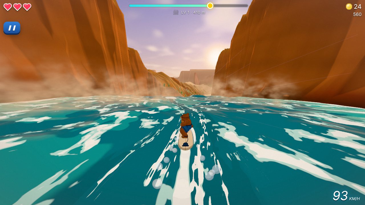 Rapid Surfer — carving through the rapids of Red Rock Canyon